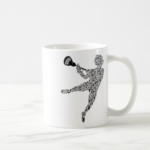 Lacrosse Shirts Symbol Lacrosse Player Shirt Weiß  Kaffeetasse