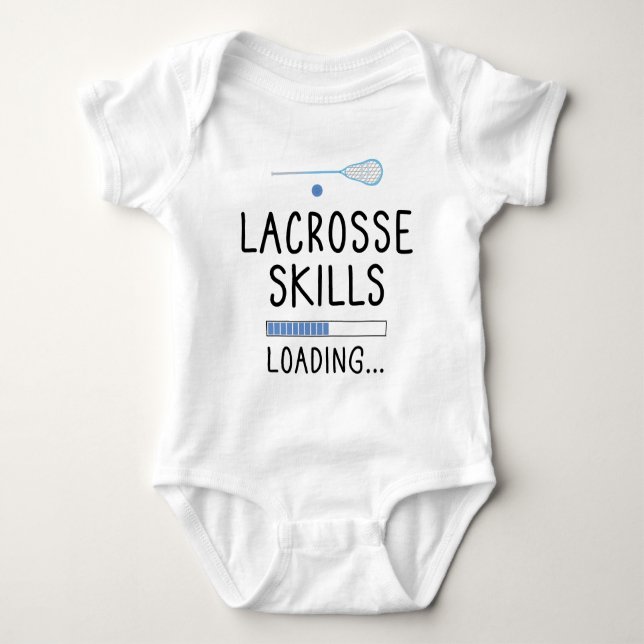 Lacrosse Skills Loading - Lacrosse Baby Strampler (Vorderseite)
