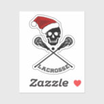 Lacrosse Skull Christmas Aufkleber<br><div class="desc">* Hey Sportfans! Sticker für Ihren Lieblingssport.. Lacrosse! * Weihnachtsaufkleber sind in verschiedenen Größen erhältlich. * Skull ist festlich mit der Weihnachtsmannmütze und bereit für den Urlaub dekorieren! * Wählen Sie kleine Größe und Verwendung für DIY Projekte, Projekte erstellen und verschrotten Buchungsideen, Dichtumschläge. * Auch die kleine Größe ist eine...</div>