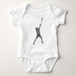 Lacrosse-Spieler Baby Strampler