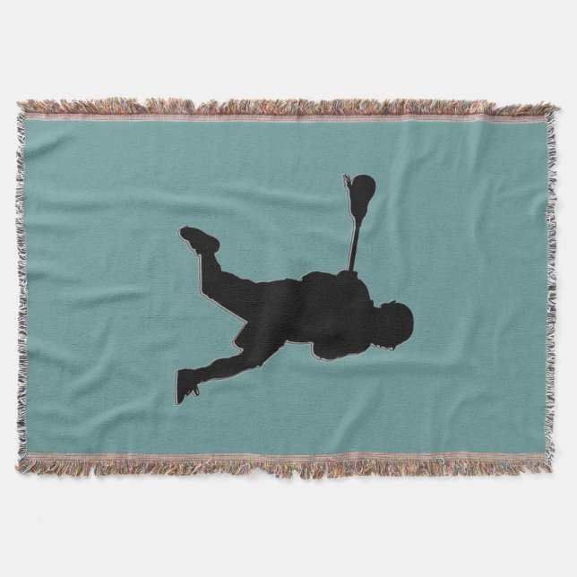 Lacrosse-Spieler-Decke Decke (Vorderseite)