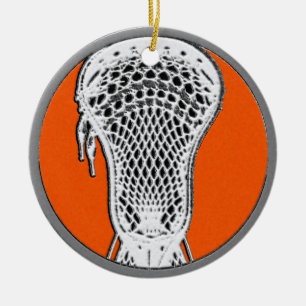 Lacrosse-Spieler Keramik Ornament