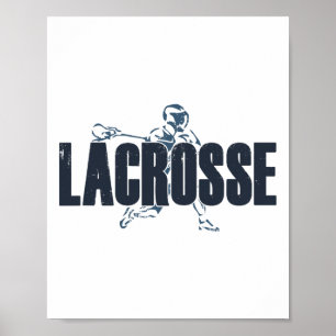 Lacrosse-Spieler Liebe Lax Athlet Trainer Männer T Poster