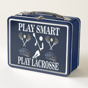 Lacrosse-Spieler Sport Metall Brotdose