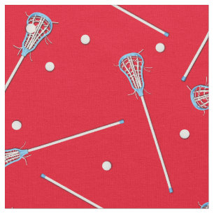 Lacrosse-Sport Jungen Dekor Rot Stoff