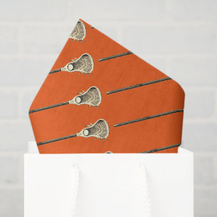 Lacrosse Sport Orange Seidenpapier