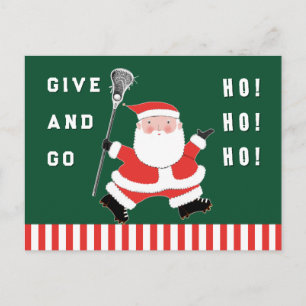 Lacrosse-Sport Weihnachtsfeiertag Postkarte