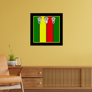 Lacrosse-Sportkunst Poster
