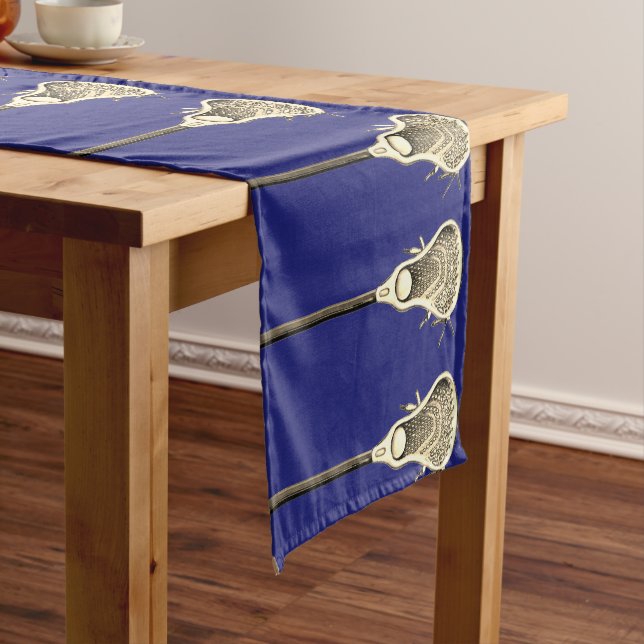 Lacrosse Sports Event Kurz Table Runner Kurzer Tischläufer (Beispiel)