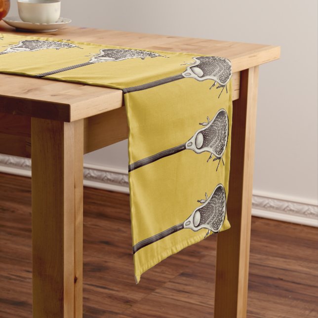 Lacrosse Sports Event Kurz Table Runner Kurzer Tischläufer (Beispiel)