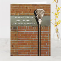 Lacrosse Sports Geburtstagkarte