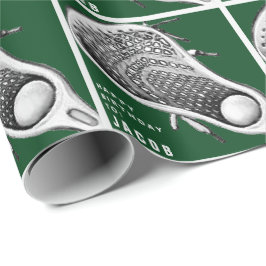 Lacrosse Sports Geburtstagsgeschenk Geschenkpapier