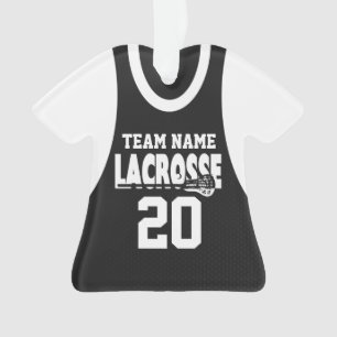 Lacrosse Sports Jersey Black avec photo