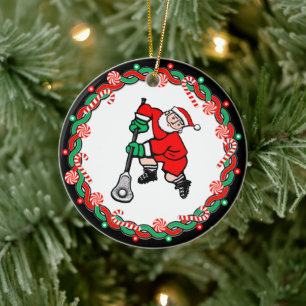 Lacrosse Sports Keramik Ornament