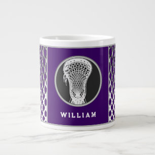 Lacrosse Sports Lila Jumbo-Tasse