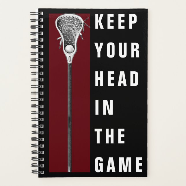 Lacrosse Sports Motivation Planer (Vorderseite)