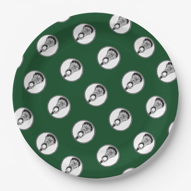 Lacrosse Sports Party Paper Teller (Vorderseite)
