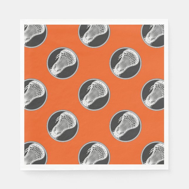 Lacrosse Sports Party Serviette (Vorderseite)