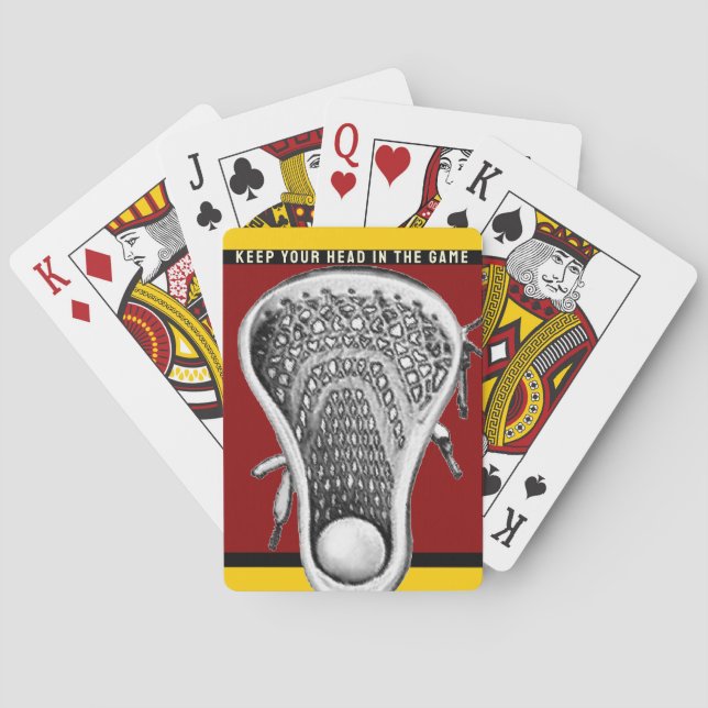 Lacrosse Sports Playing Cards Spielkarten (Rückseite)