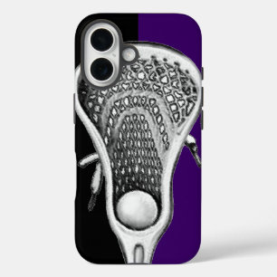 Lacrosse Sports Team Lila iPhone 16 Hülle