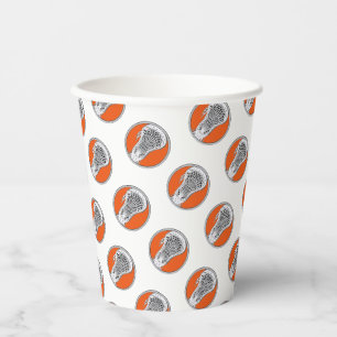 Lacrosse Sports Team Orange Pappbecher
