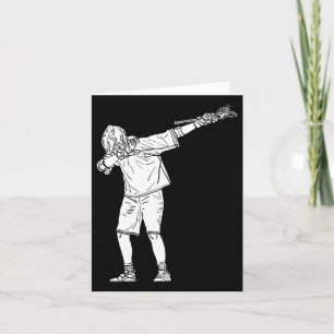 Lacrosse Stick Boy Dabbing Jugend Dab Tanz Karte