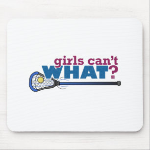 Lacrosse Stick in blau Mousepad