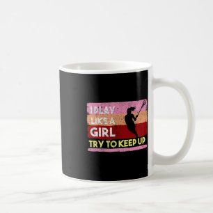 Lacrosse Stick Intercrosse Team Sport Girl Frau K Kaffeetasse