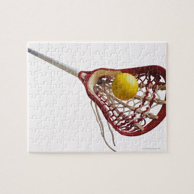 Lacrosse stick und Kugel (Horizontal)