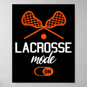 Lacrosse Sticks Graphic Lacrosse Poster