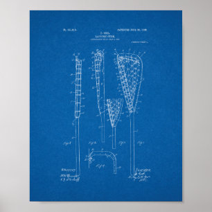 Lacrosse-Stock-Patent - Blueprint Poster