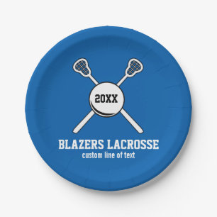 Lacrosse-Stock-und Ball-kundenspezifischer Pappteller
