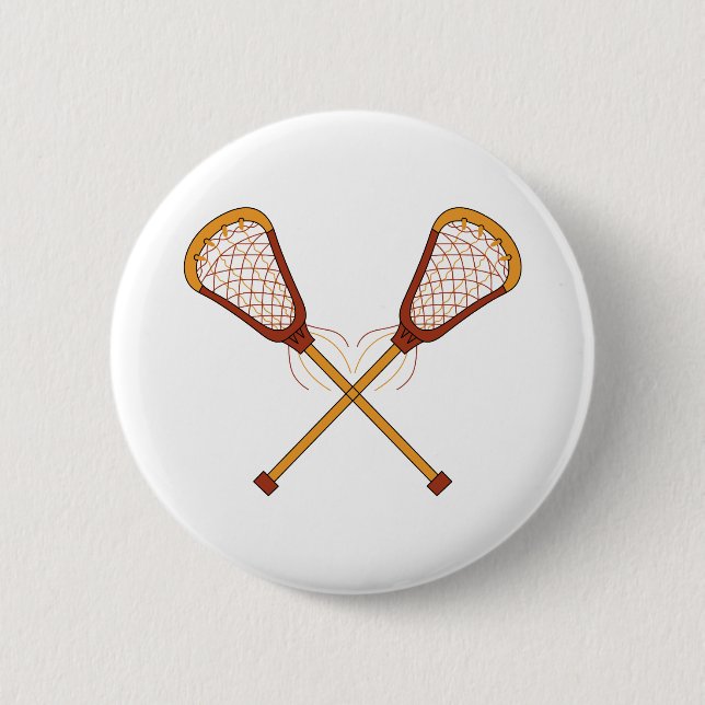 Lacrosse-Stöcke Button (Vorderseite)