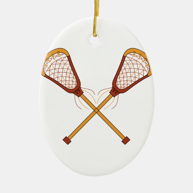 Lacrosse-Stöcke Keramikornament (Vorne)