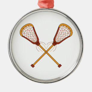 Lacrosse-Stöcke Ornament Aus Metall