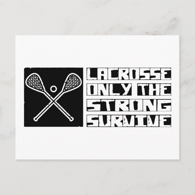 Lacrosse Survive Postkarte (Vorderseite)