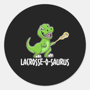 Lacrosse T-Rex Dino Lacrosse-Schläger Runder Aufkleber