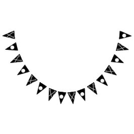 Lacrosse Team Black Wimpelkette