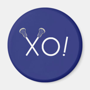 Lacrosse-Team Blau Geschenke Magnet