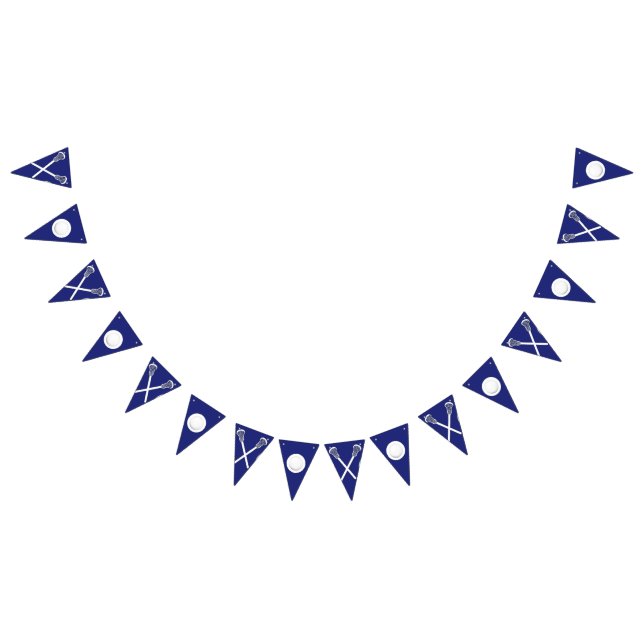 Lacrosse Team Blue Bunting Flags Wimpelkette (Alle)