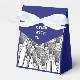 Lacrosse Team Blue Favor Box Geschenkschachtel