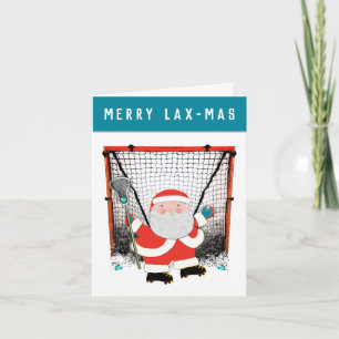 Lacrosse Team Christmas Feiertagskarte
