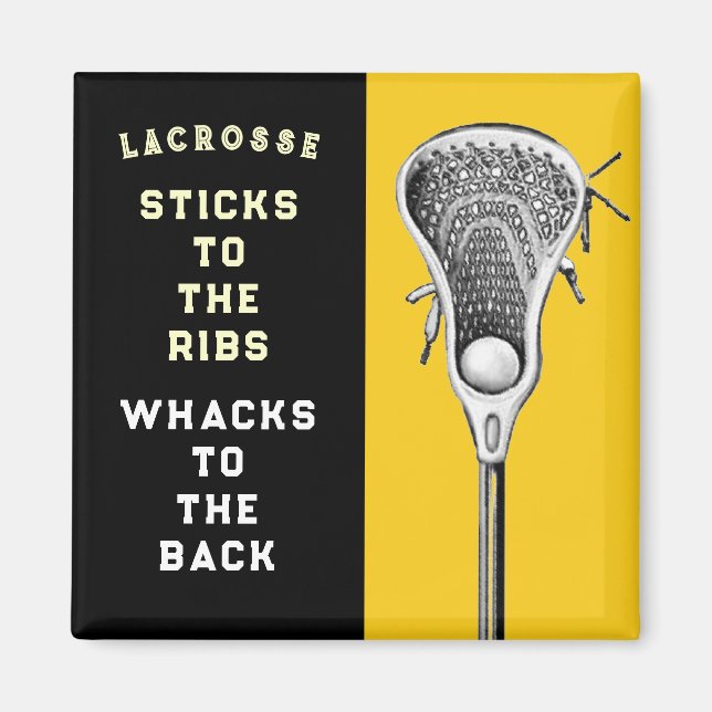 Lacrosse Team Funny Magnet (Vorne)