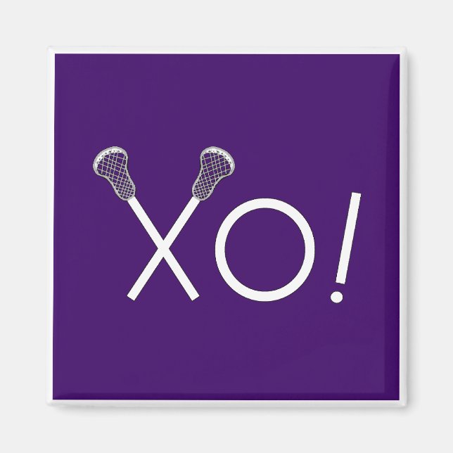 Lacrosse Team Geschenke Magnet (Vorne)