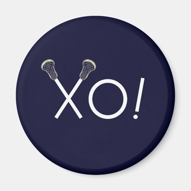 Lacrosse Team Geschenke Magnet (Vorne)