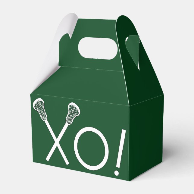 Lacrosse Team Green Geschenkschachtel (Vorderseite)