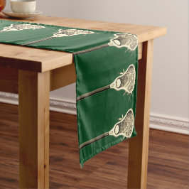 Lacrosse Team Green Kurz Table Runner Kurzer Tischläufer