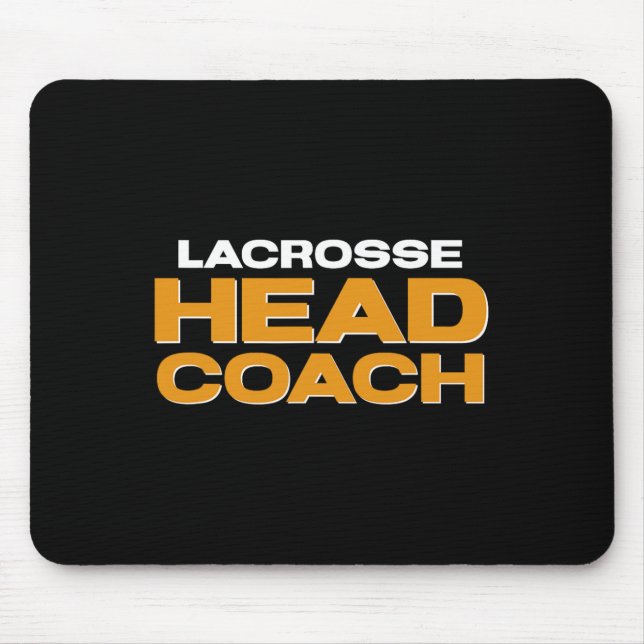 Lacrosse Team Head Coach Mousepad (Vorne)