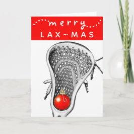 Lacrosse Team Holiday Cards Karte