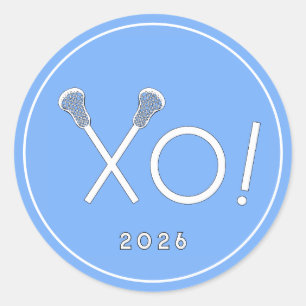 Lacrosse-Team-Klassik-Rund-Aufkleber Runder Aufkleber